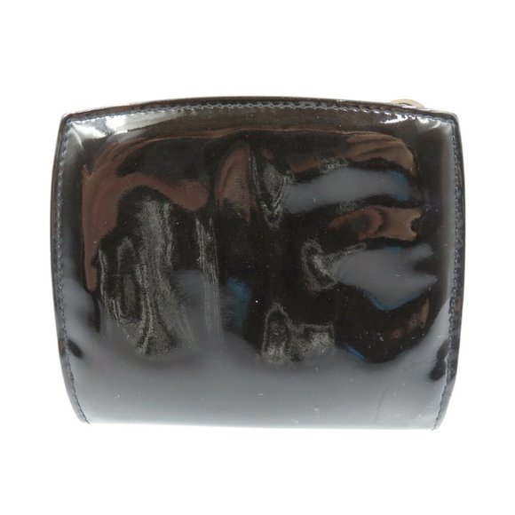 CHANEL Authentic Black Leather Logo Wallet - Picture 3 of 8